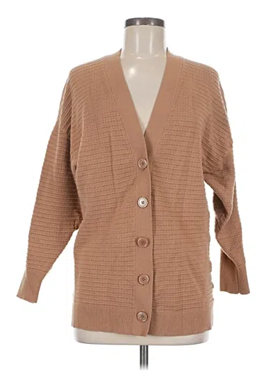 Pre-owned Express Cardigan Sweater In Tan