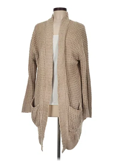 Pre-owned Express Cardigan Sweater In Tan