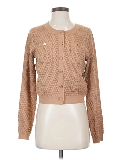 Pre-owned Express Cardigan Sweater In Tan