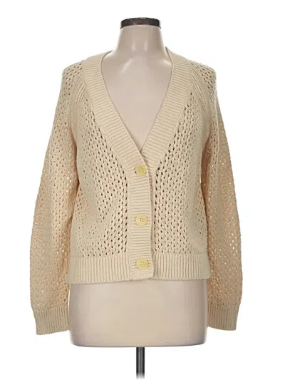 Pre-owned Express Cardigan Sweater In Tan