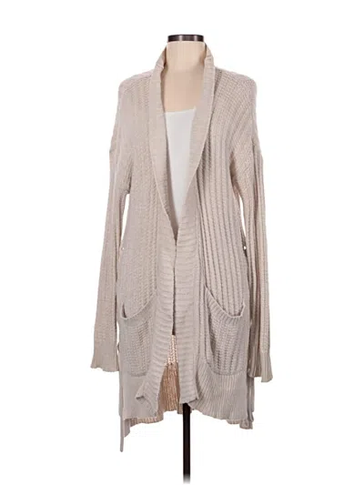 Pre-owned Express Cardigan Sweater In Tan