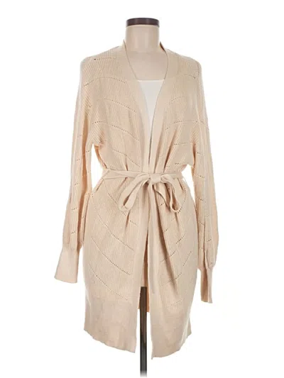 Pre-owned Express Cardigan Sweater In Tan
