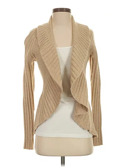 Pre-owned Express Cardigan Sweater In Tan
