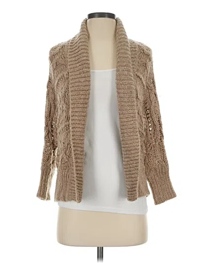 Pre-owned Express Cardigan Sweater In Tan