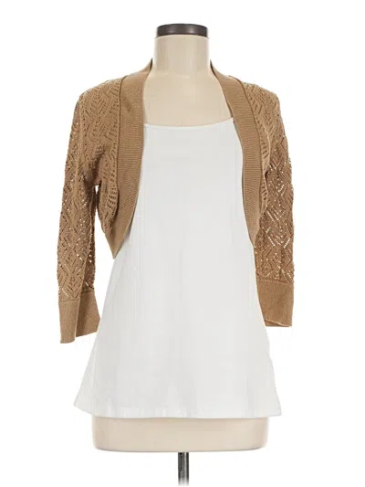Pre-owned Express Cardigan Sweater In Tan
