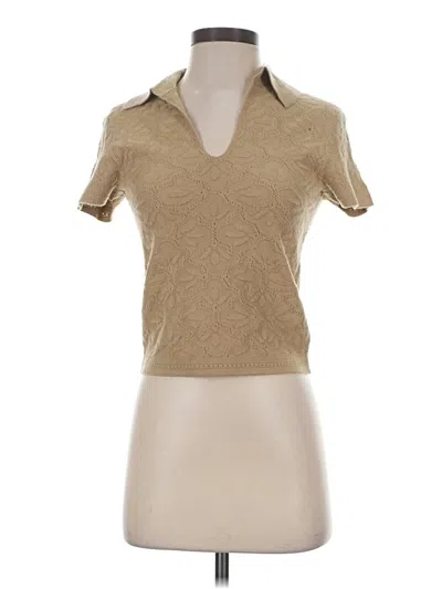 Pre-owned Express Cardigan Sweater In Tan