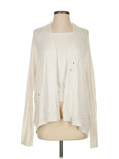 Pre-owned Express Cardigan Sweater In White