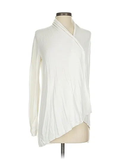 Pre-owned Express Cardigan Sweater In White