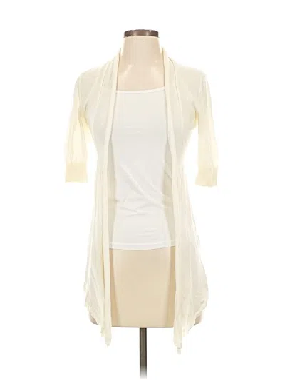 Pre-owned Express Cardigan Sweater In White