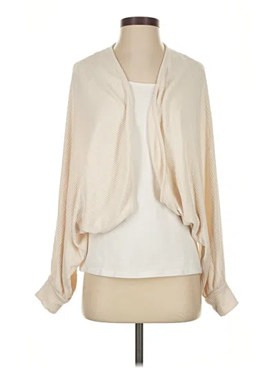 Pre-owned Express Cardigan Sweater In White