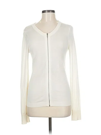 Pre-owned Express Cardigan Sweater In White