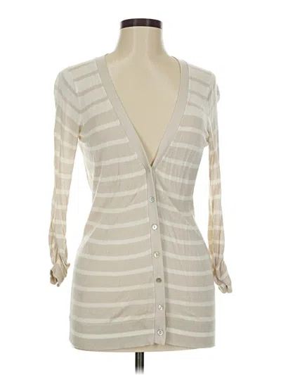 Pre-owned Express Cardigan Sweater In White