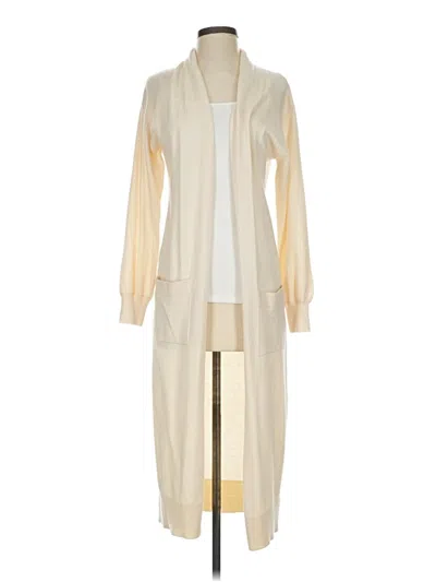 Pre-owned Express Cardigan Sweater In White