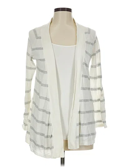 Pre-owned Express Cardigan Sweater In White