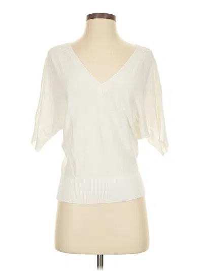 Pre-owned Express Cardigan Sweater In White