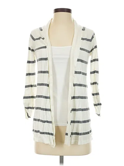 Pre-owned Express Cardigan Sweater In White