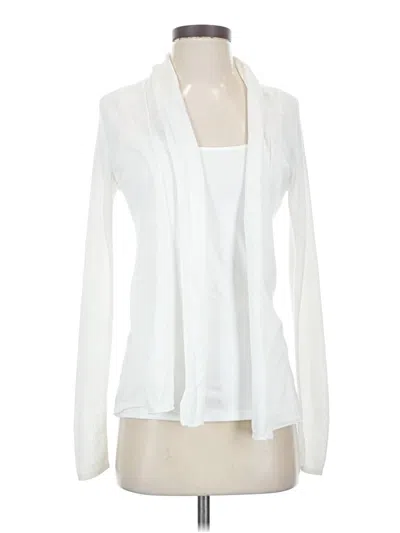 Pre-owned Express Cardigan Sweater In White