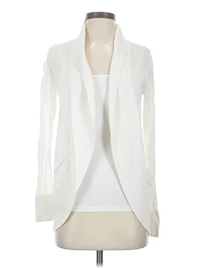 Pre-owned Express Cardigan Sweater In White
