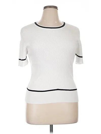 Pre-owned Express Cardigan Sweater In White