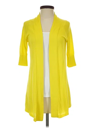Pre-owned Express Cardigan Sweater In Yellow