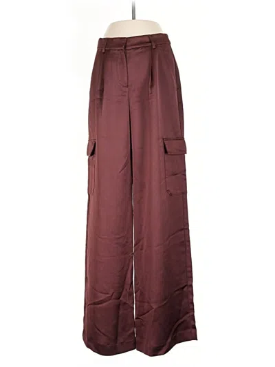 Pre-owned Express Cargo Pants In Burgundy