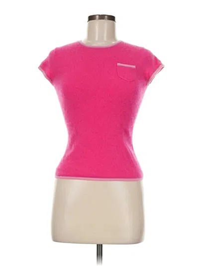 Pre-owned Express Cashmere Pullover Sweater In Pink