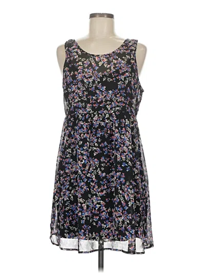 Pre-owned Express Casual Dress In Black