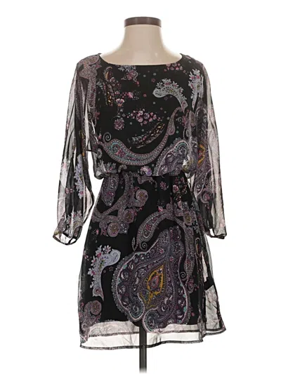Pre-owned Express Casual Dress In Black