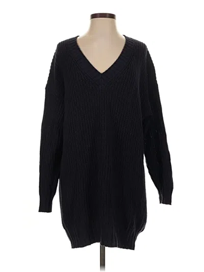 Pre-owned Express Casual Dress In Black