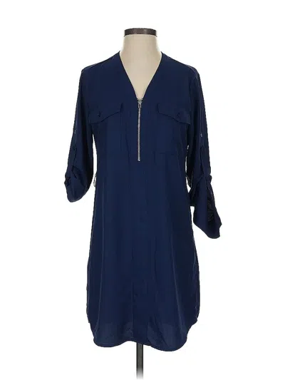 Pre-owned Express Casual Dress In Blue