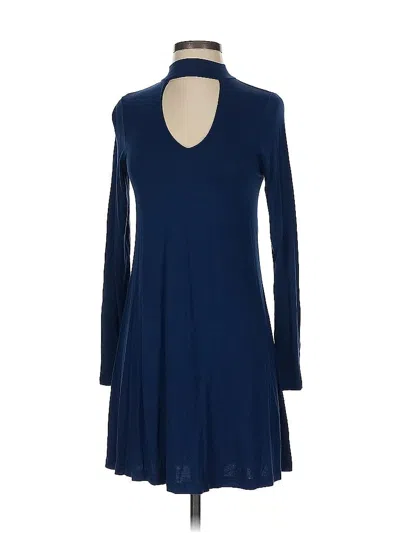 Pre-owned Express Casual Dress In Blue