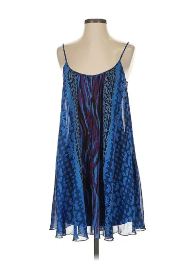 Pre-owned Express Casual Dress In Blue