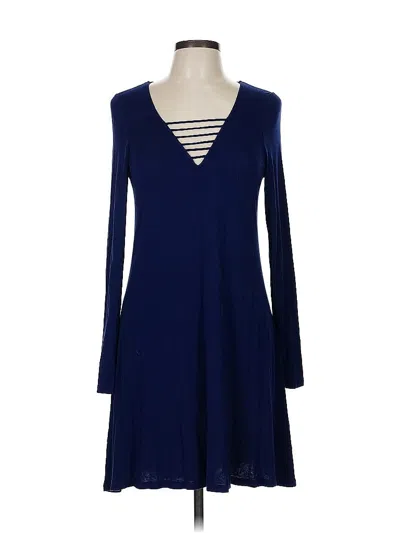 Pre-owned Express Casual Dress In Blue