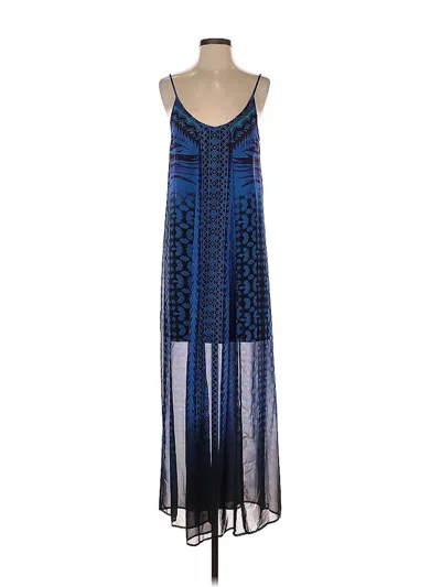 Pre-owned Express Casual Dress In Blue