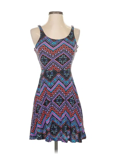 Pre-owned Express Casual Dress In Blue
