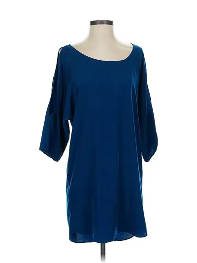 Pre-owned Express Casual Dress In Blue