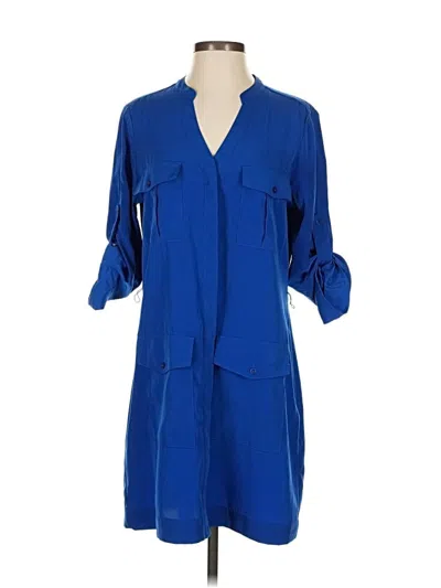 Pre-owned Express Casual Dress In Blue