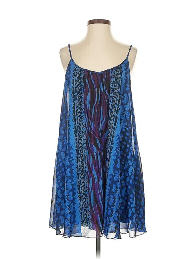 Pre-owned Express Casual Dress In Blue