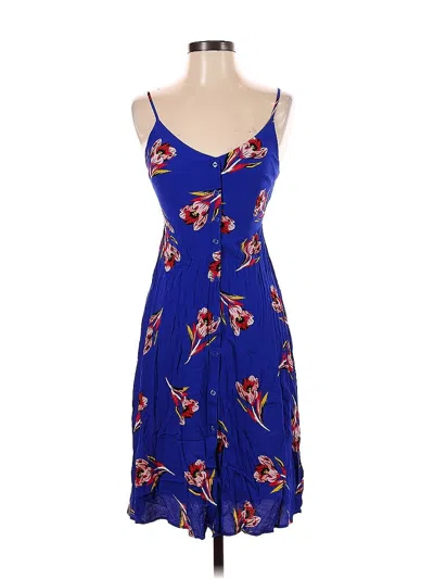 Pre-owned Express Casual Dress In Blue