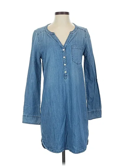 Pre-owned Express Casual Dress In Blue