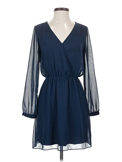 Pre-owned Express Casual Dress In Blue