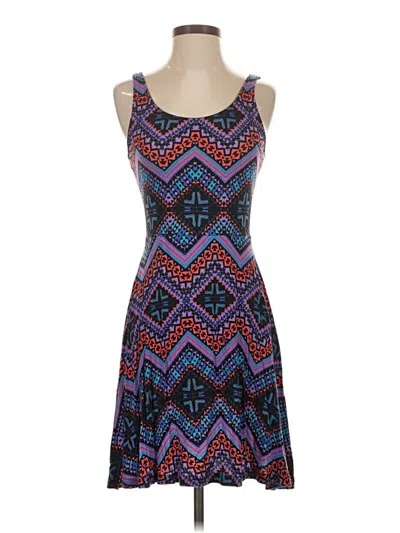 Pre-owned Express Casual Dress In Blue