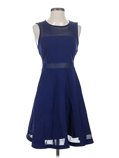 Pre-owned Express Casual Dress In Blue