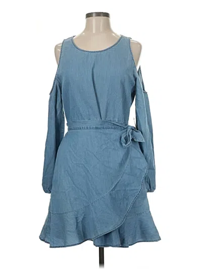 Express Casual Dress In Blue