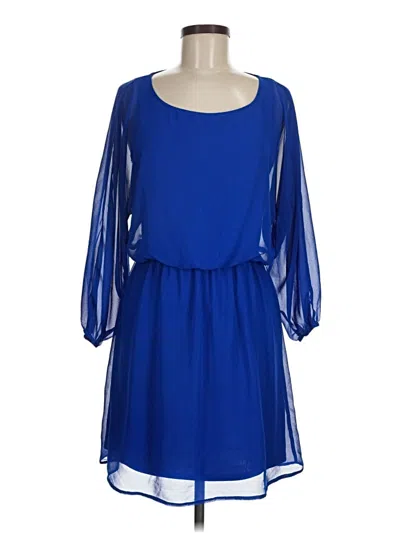 Pre-owned Express Casual Dress In Blue