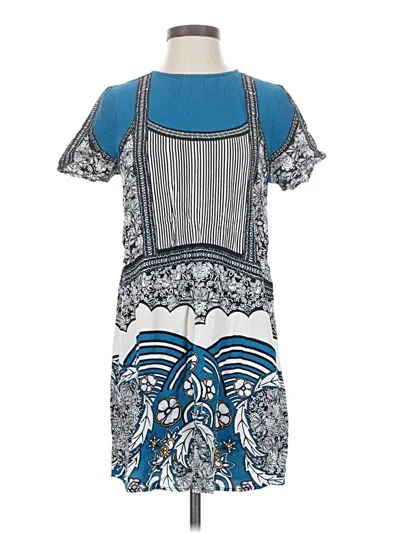 Pre-owned Express Casual Dress In Blue