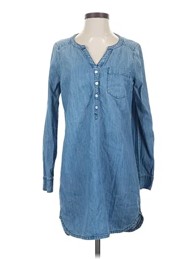 Pre-owned Express Casual Dress In Blue
