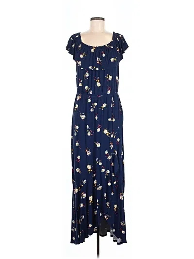 Pre-owned Express Casual Dress In Blue
