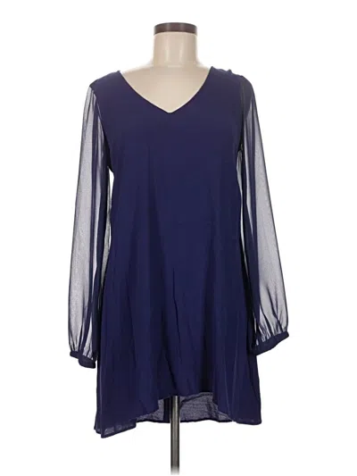 Pre-owned Express Casual Dress In Blue