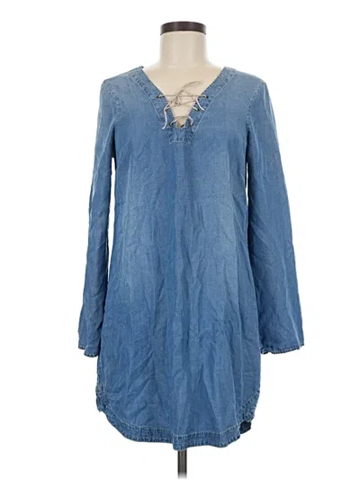 Pre-owned Express Casual Dress In Blue